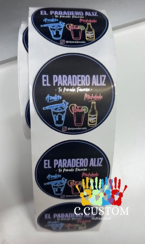 Custom Circle Sticker Rolls