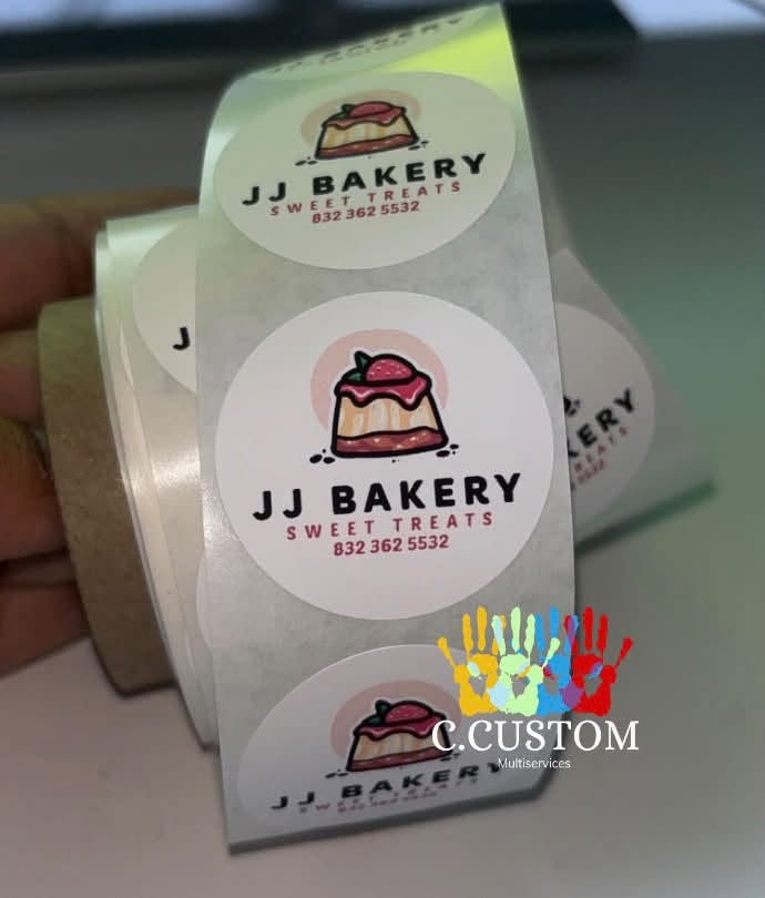 Custom Circle Sticker Rolls