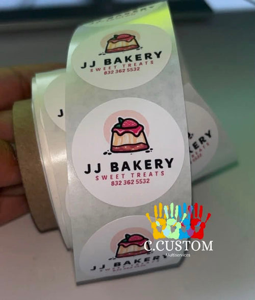 Custom Circle Sticker Rolls