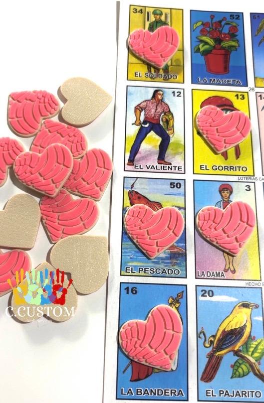 Heart Concha Loteria Coin Chips (50 Coins)