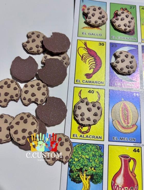 Chocolate Cookies Loteria Coin Chips (50 Coins)