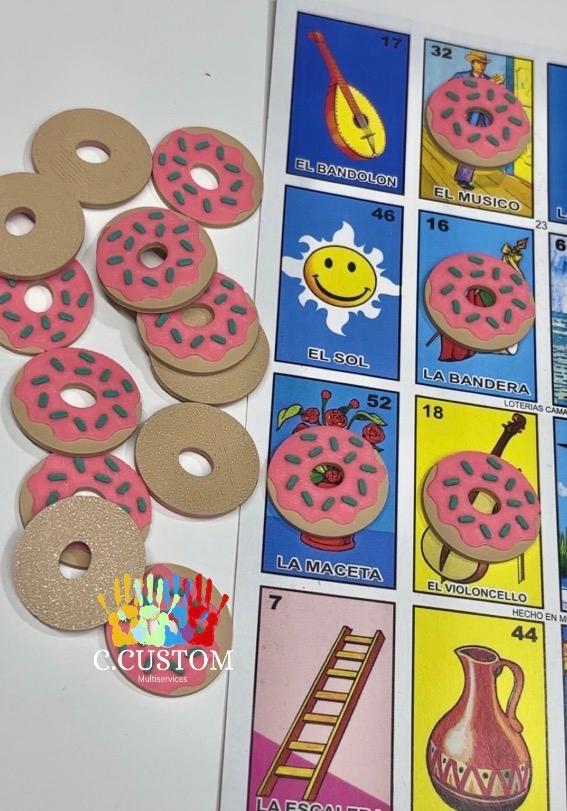 Sprinkle Donuts Loteria Coin Chips (50 Coins)